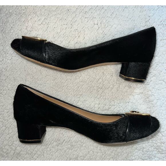 Salvatore Ferragamo Pony-Style Calfskin Heels - size 40/8 - H18 - Picture 5 of 12